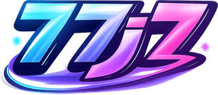 77j7 ব্র্যান্ডের গোলাপি লোগো
